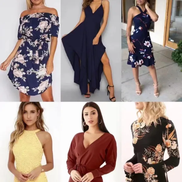 Yimi Wholesale: Women’s Assorted Apparel Bundle – Mixed Tops, Tees & Casual Dresses